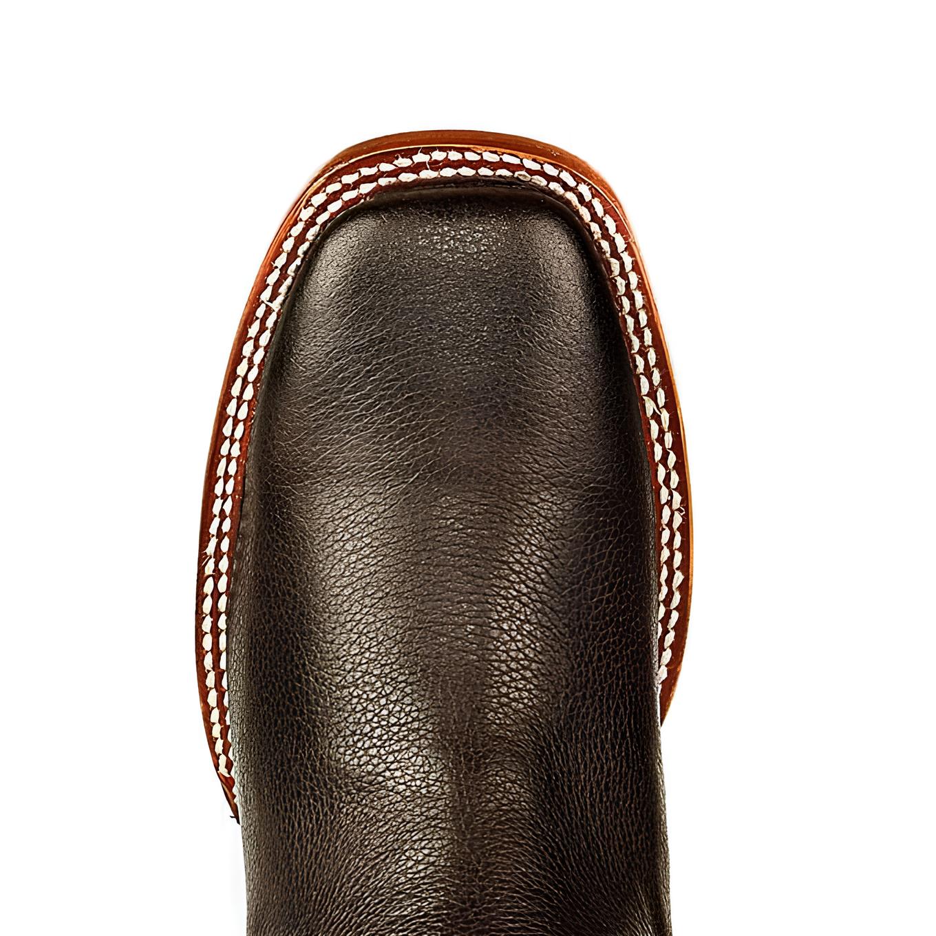 Kit de bottes orthopédiques pour hommes Force en 100 % cuir bovin + ceinture country, chapeau style Modão et portefeuille GRATUITS !