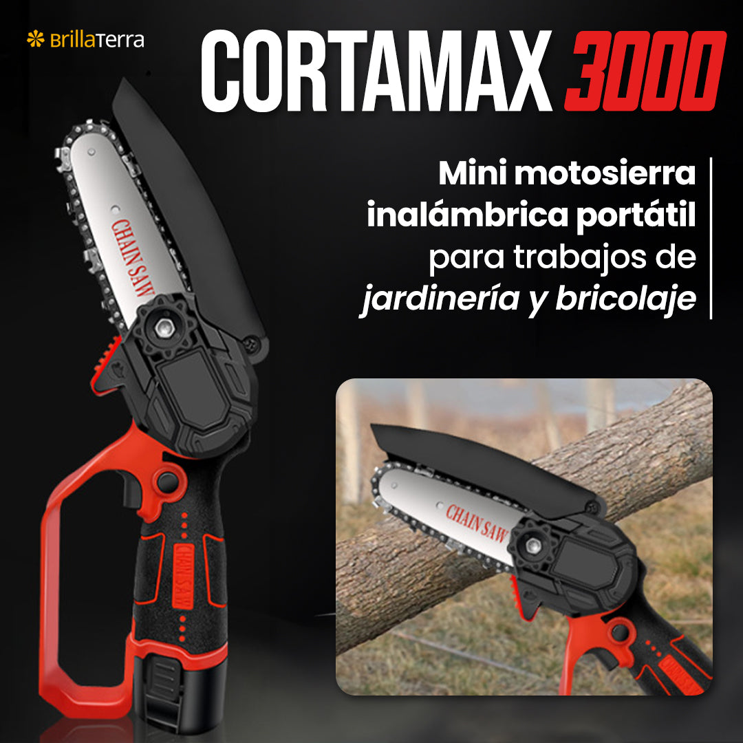 CortaMax 3000 – portátil para trabajos de jardinería y bricolaje