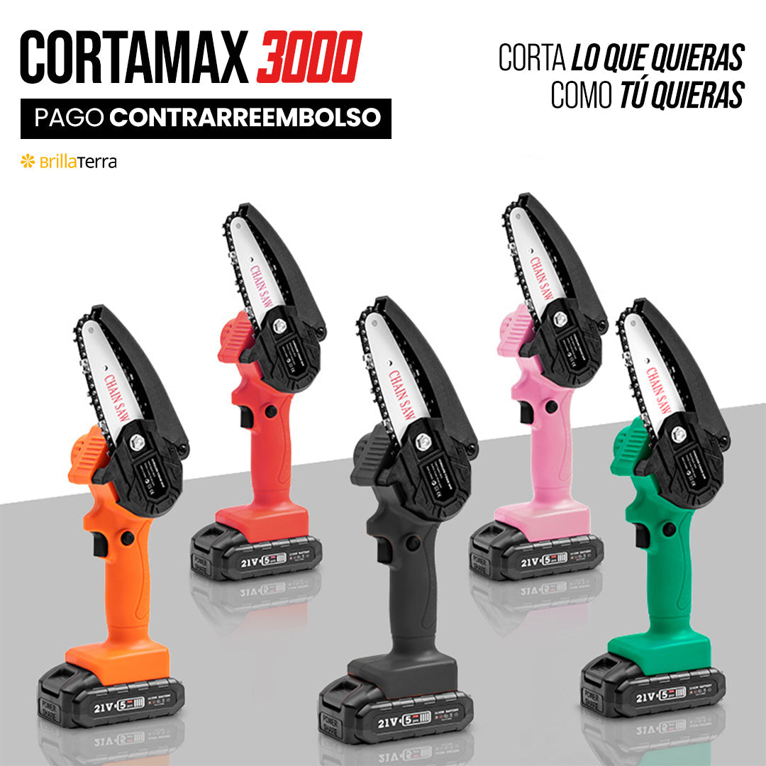 CortaMax 3000 – portátil para trabajos de jardinería y bricolaje