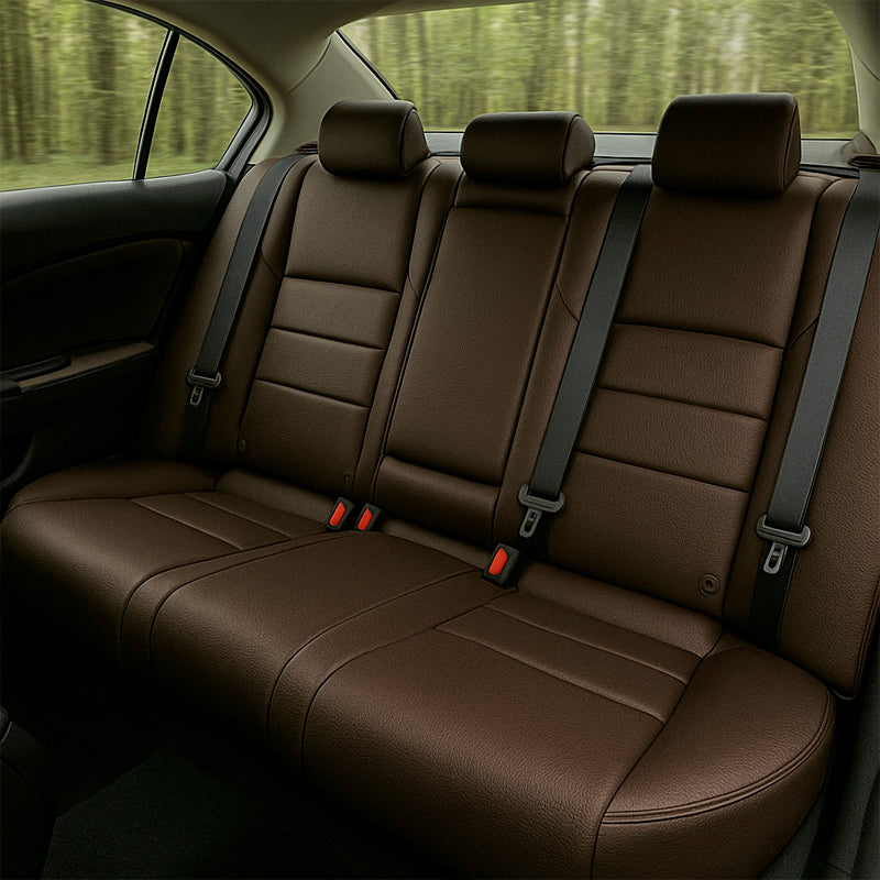 Funda para Asiento de Auto Veltrax en Cuero Legítimo Universal + REGALO: Alfombra Completa