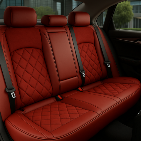 Funda para Asiento de Auto Autarka en Cuero Legítimo Universal + REGALO: Alfombra Completa