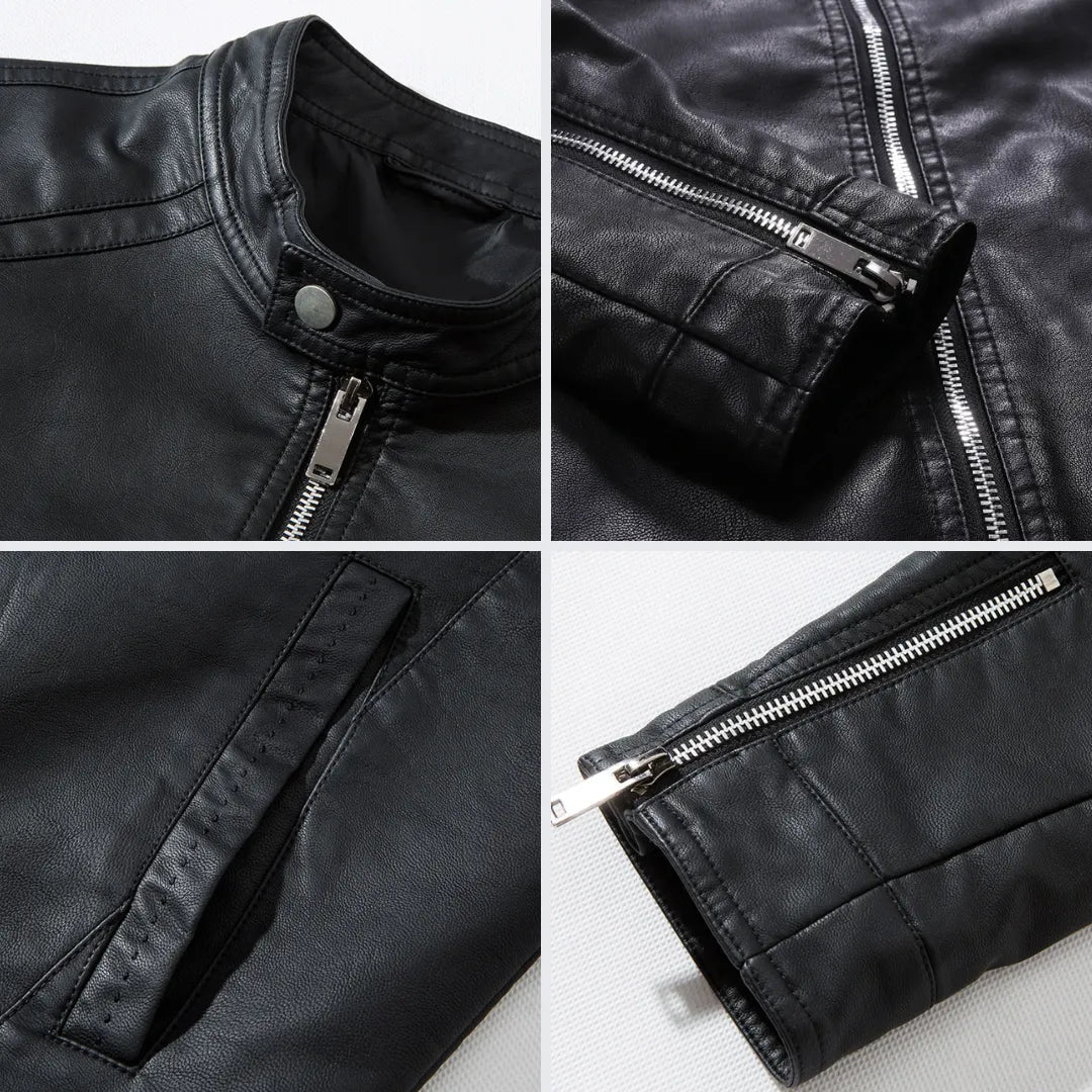 Chaqueta Masculina de Cuero Raven