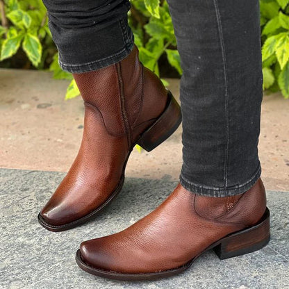 Ensemble de bottes en cuir véritable pour homme Maverick 2.0 + 3 cadeaux : ceinture, chapeau et portefeuille