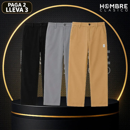 [Lleva 3 Paga 2] Pantalón Masculino BRUCÁN en Seda Hielo y Poliéster (¡Estilo Imponente y Moderno!)