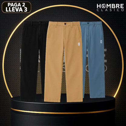 [Lleva 3 Paga 2] Pantalón Masculino BRUCÁN en Seda Hielo y Poliéster (¡Estilo Imponente y Moderno!)