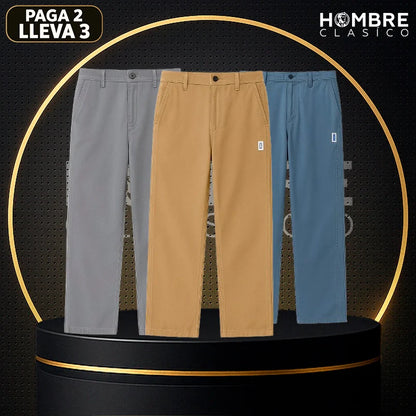 [Lleva 3 Paga 2] Pantalón Masculino BRUCÁN en Seda Hielo y Poliéster (¡Estilo Imponente y Moderno!)
